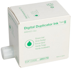 1 boxs de 5 cartridges de 600cc d'ink vert for GESTETNER CP 6123
