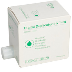 1 boites de 5 cartouches de 600cc d'encre vert pour RICOH Priport DX 3440