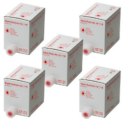 Encre rouge kit de 5x600 cc type VI pour RICOH DX 4545