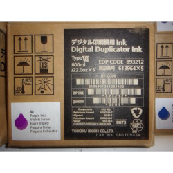 Encre violet kit de 5x600 cc type VI pour RICOH Priport DX 4542