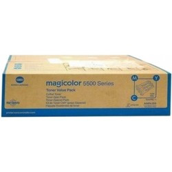 Pack 3 toner CMY 6000 pages for MINOLTA Magicolor 5570