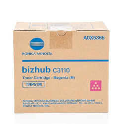 Toner cartridge magenta 5000 pages TNP51M for KONICA MINOLTA Bizhub C 3110