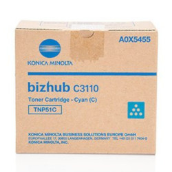 Toner cartridge cyan 5000 pages TNP51C for KONICA MINOLTA Bizhub C 3110
