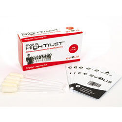 Kit de nettoyage 5 cartes adhesives et 5 batonnets pour EVOLIS Zenius