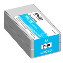 Cartouche d'encre cyan d'origine Epson C13S020564 32.5ml GJIC5 pour EPSON ColorWorks C831