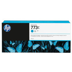 Cartouche N°773C d'encre cyan 775ml pour HP Designjet Z 6810