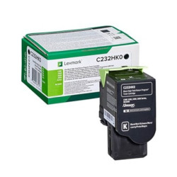 Black toner cartridge 3000 pages for LEXMARK C 2325