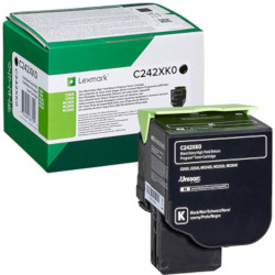 Black toner cartridge HC 6000 pages for LEXMARK MC 2425