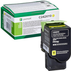 Toner cartridge yellow HC 3500 pages for LEXMARK C 2325