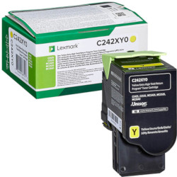 Toner cartridge yellow HC 3500 pages for LEXMARK MC 2425