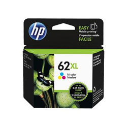 Cartouche N°62XL HC jet d'encre couleurs 415 pages pour HP Officejet 5740