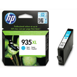 Cartouche N°935XL jet d'encre cyan HC 825 pages pour HP Officejet Pro 6230