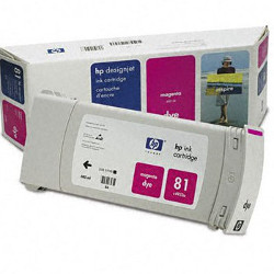 Cartouche N°81 magenta 680 ml pour HP Designjet 5500