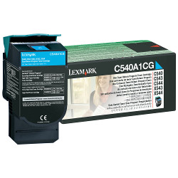 Cartouche toner cyan 1000 pages pour IBM-LEXMARK X 544