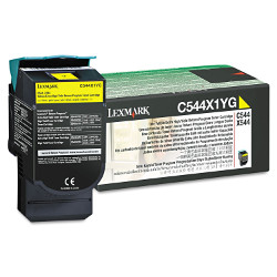 Cartouche toner jaune 4000 pages pour IBM-LEXMARK X 544