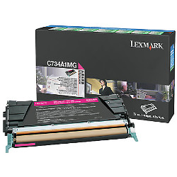 Cartouche toner magenta 6000 pages  pour LEXMARK X 734