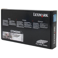 Pack de 4 tambours opc BK/C/M/Y 4x20000 pages  pour LEXMARK X 734