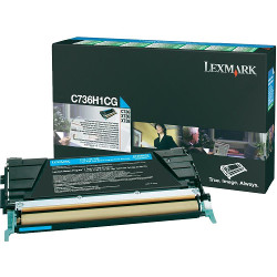 Cartouche toner cyan 10000 pages pour LEXMARK X 738