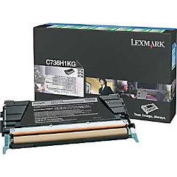 Black toner cartridge 12000 pages for LEXMARK X 736