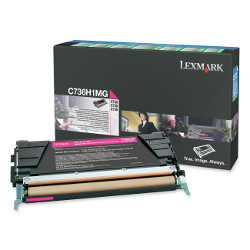 Cartouche toner magenta 10000 pages pour LEXMARK X 738