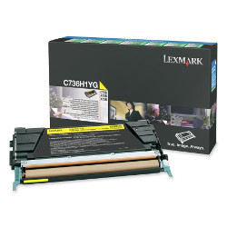 Toner cartridge yellow 10000 pages for LEXMARK X 736