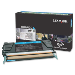 Cartouche toner cyan 7000 pages pour LEXMARK C 746