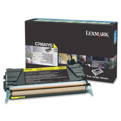 Cartouche toner jaune 7000 pages pour LEXMARK C 746