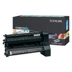 Cartouche toner cyan 15.000 pages pour LEXMARK X 782