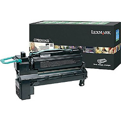 Black toner cartridge 6000 pages for LEXMARK C 792