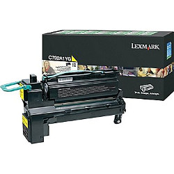 Cartouche toner jaune 6000 pages pour LEXMARK C 792