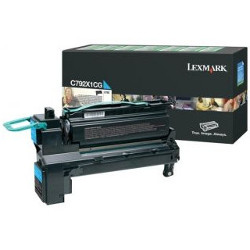 Toner cartridge cyan HC 20000 pages for LEXMARK C 792