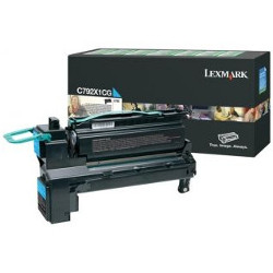 Cartouche toner cyan HC 20000 pages pour LEXMARK C 792