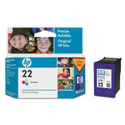 Cartridge N°22  3 colors 5 ml 140 pages for HP Deskjet D 1445