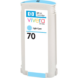 Cartridge N°70 ink cyan clair 130ml for HP Designjet Z 2100