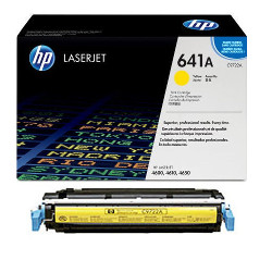 Cartouche N°641A toner jaune 8000 pages pour HP Laserjet Color 4600