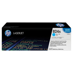 Cartouche N°824A toner cyan 21000 pages pour HP Laserjet Color CM 6030