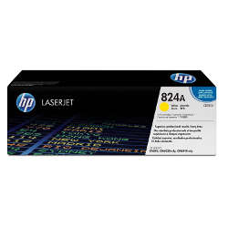 Cartouche N°824A toner jaune 21000 pages pour HP Laserjet Color CM 6030
