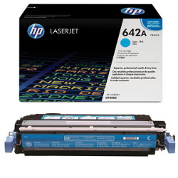 Cartouche N°642A toner cyan 7500 pages pour HP Laserjet Color CP 4005