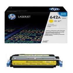 Cartouche N°642A toner jaune 7500 pages pour HP Laserjet Color CP 4005