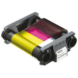 Ribbon color YMCKO 100 faces for EVOLIS Badgy 200