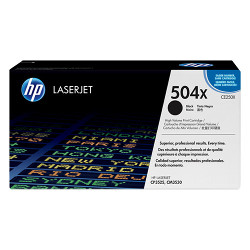 Cartridge N°504X d'ink black HC 10500 pages for HP Laserjet Color CM 3530