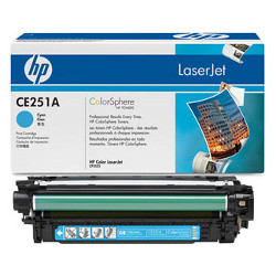 Cartouche N°504A toner cyan 7000 pages pour HP Laserjet Color CM 3530