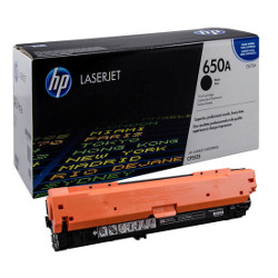 Cartouche N°650A toner noir 13500 pages  pour HP Laserjet Pro CP 5525