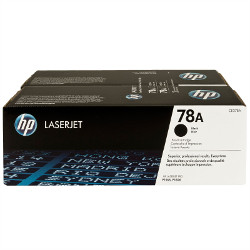 Pack N°78A de deux noir 2x2100 pages pour HP Laserjet P 1606