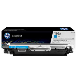 Cartouche N°126A cyan 1000 pages  pour HP Laserjet Pro 100 M175