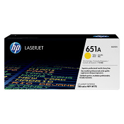 Yellow toner N°651A 16500 pages  for HP Laserjet Pro 700 M775