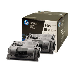 Pack N°90X de 2 cartouches toner noir 2x24000 pages  pour HP Laserjet M 602