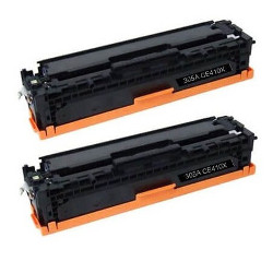Pack of 2 toners N°305X black 2x 4000 pages  for HP Laserjet Pro 300 Color M375
