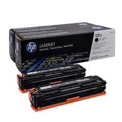 Pack de 2 toners noir N°131X 2x2400 pages pour HP Laserjet Pro 200 Color M251