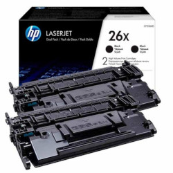 Pack de 2 cartouches N°26XD toner noir HC 2x9000 pages pour HP Laserjet Pro MFP M426